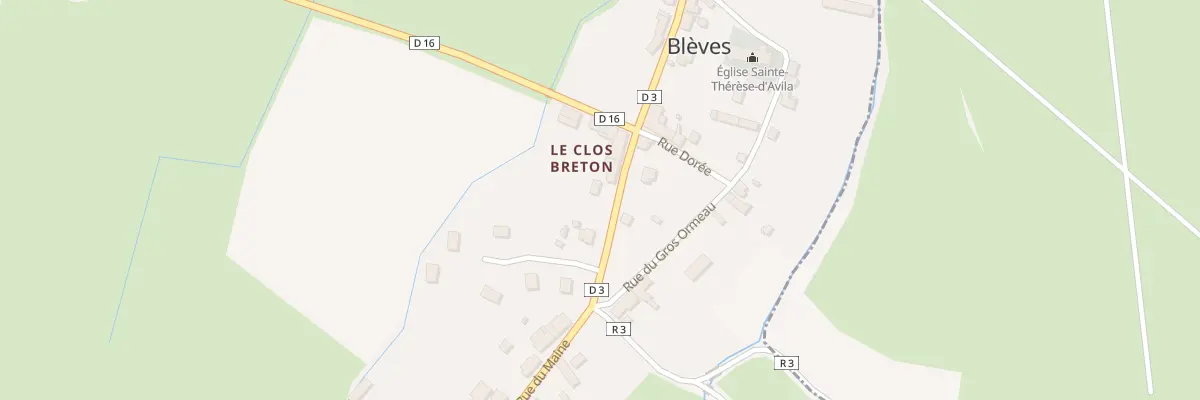 Plan du 21 Rue du Maine à Blèves