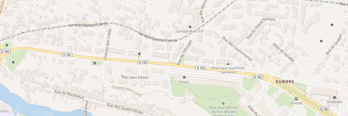 Plan du 1 Rue de Tiffauges à Poitiers