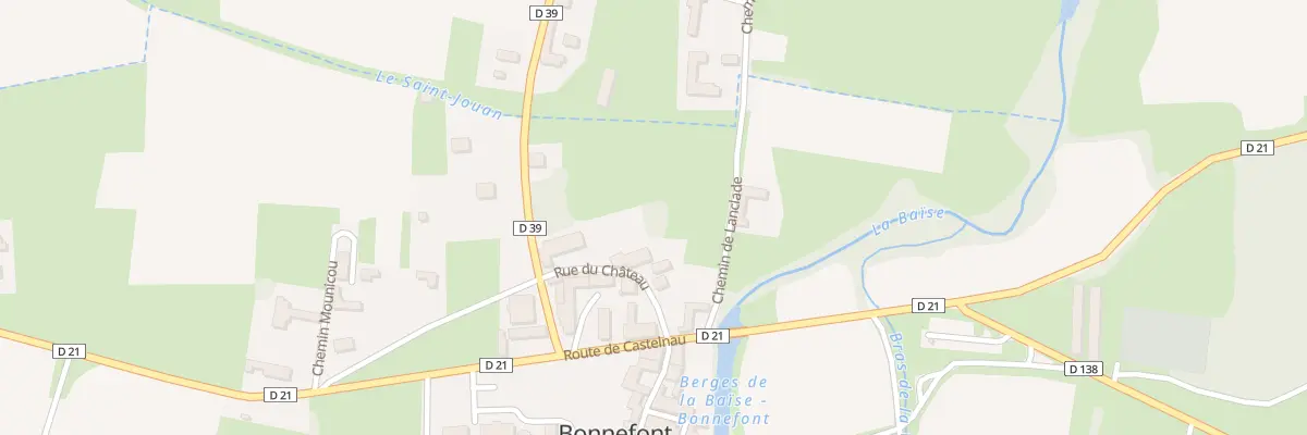 Plan du 4 Rue du Château à Bonnefont