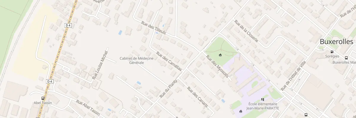 Plan du 4 Rue des Camélias à Buxerolles