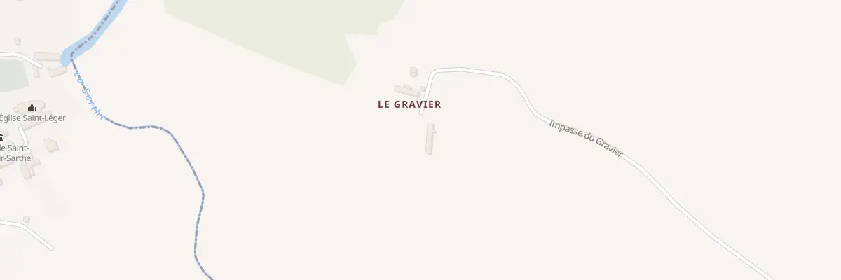 Plan du 134 Le Gravier à Saint-Julien-sur-Sarthe