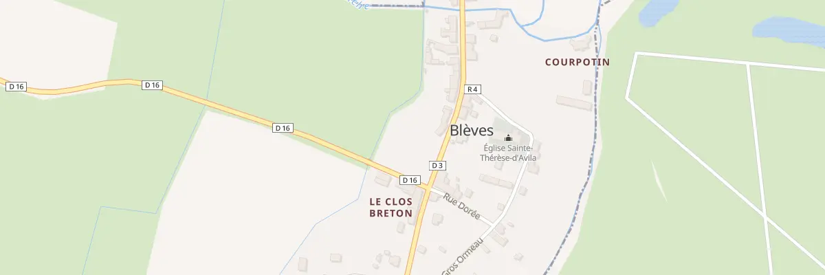 Plan du 25 Rue du Maine à Blèves