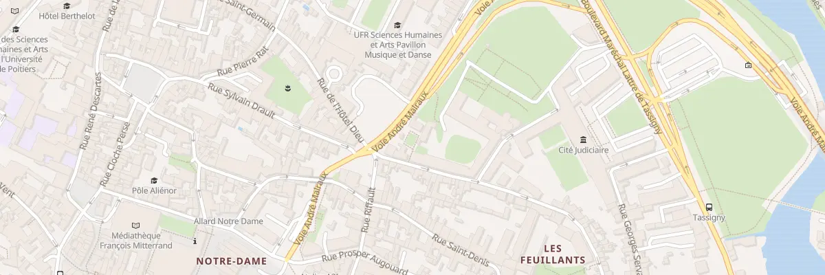 Plan du 5 Rue des Feuillants à Poitiers