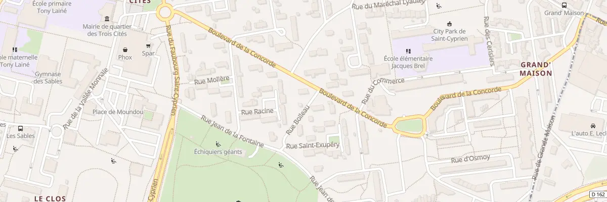 Plan du 8B Bd de la Concorde à Poitiers