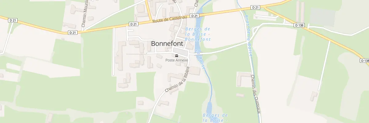 Plan du 1 Pl du Marquis de Montespan à Bonnefont
