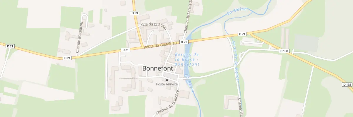 Plan du 2 Rue de l’Eglise à Bonnefont