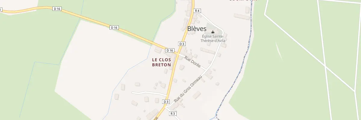 Plan du 16 Rue du Maine à Blèves