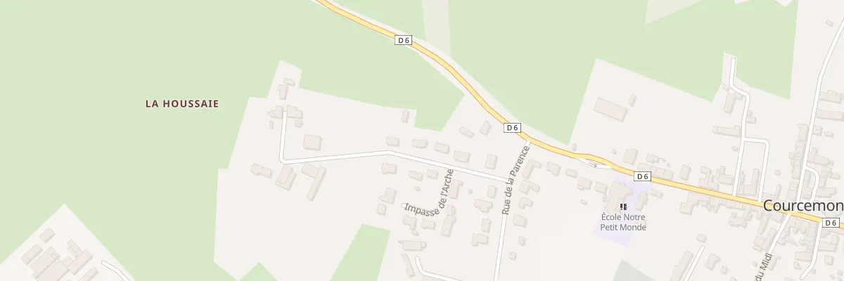 Plan du 6 Rue de l’Arche à Courcemont