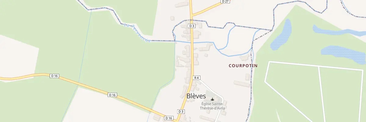 Plan du 33 Rue du Maine à Blèves