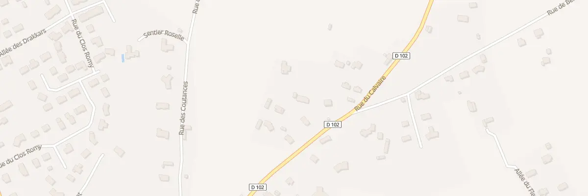 Plan du 305 Rue du Calvaire à Beuzeville