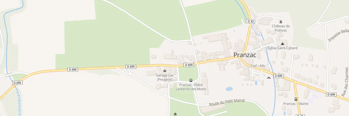 Plan du 38 Rte d’Angoulême à Pranzac