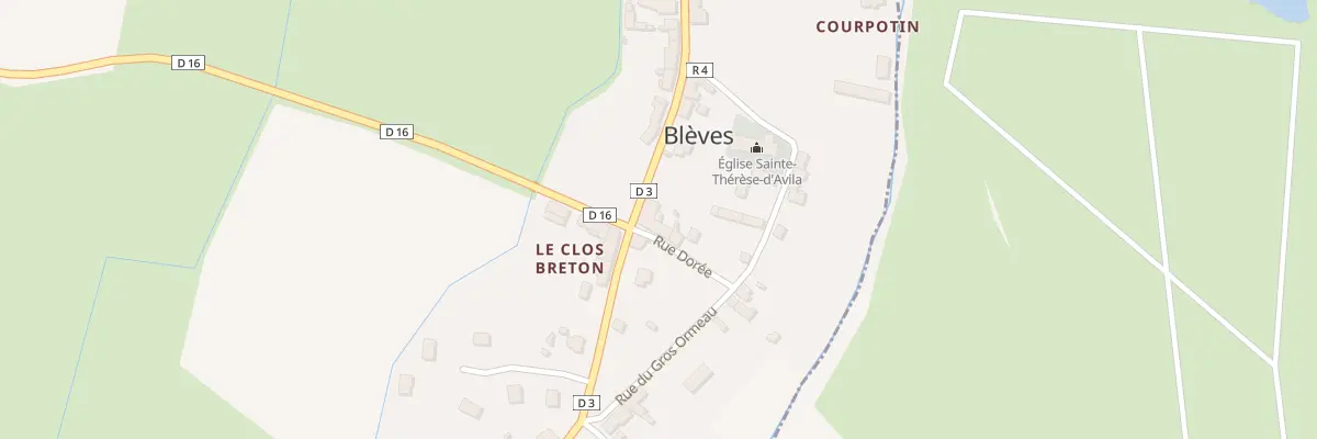 Plan du 18 Rue du Maine à Blèves