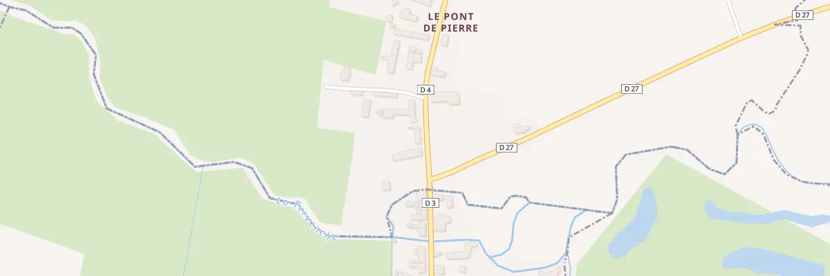 Plan du 97 Le Pont de Pierre à Barville