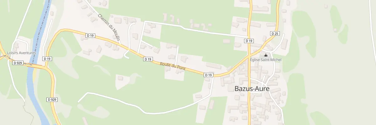 Plan du 8 Rte du Pont à Bazus-Aure