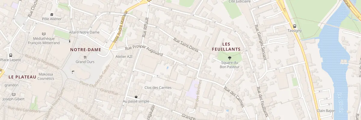 Plan du 10 Rue Monseigneur Augouard à Poitiers