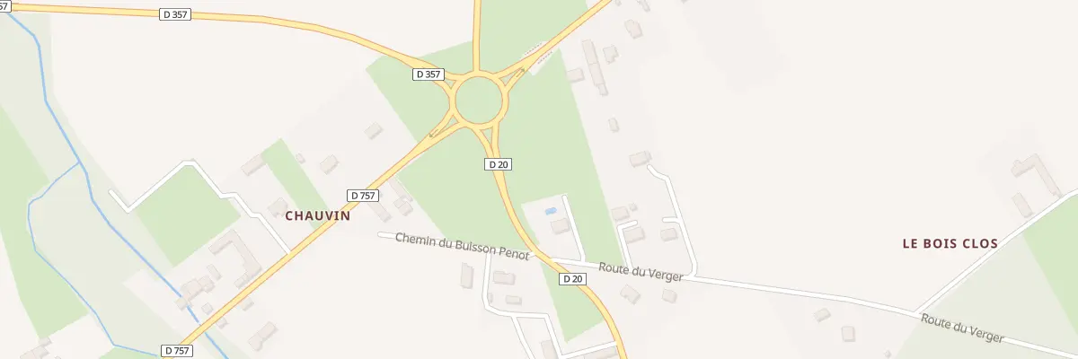 Plan du 15 Carrieres de Chauvin à Chaveignes