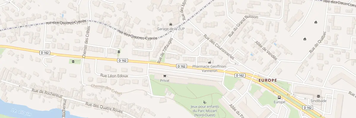 Plan du 10 Rue de Tiffauges à Poitiers