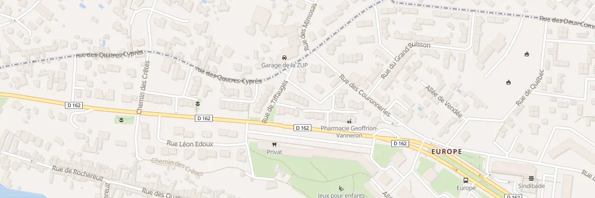 Plan du 16 Rue de Tiffauges à Poitiers