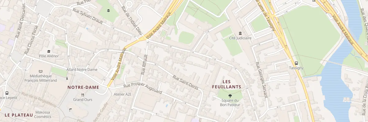 Plan du 18 Rue des Feuillants à Poitiers