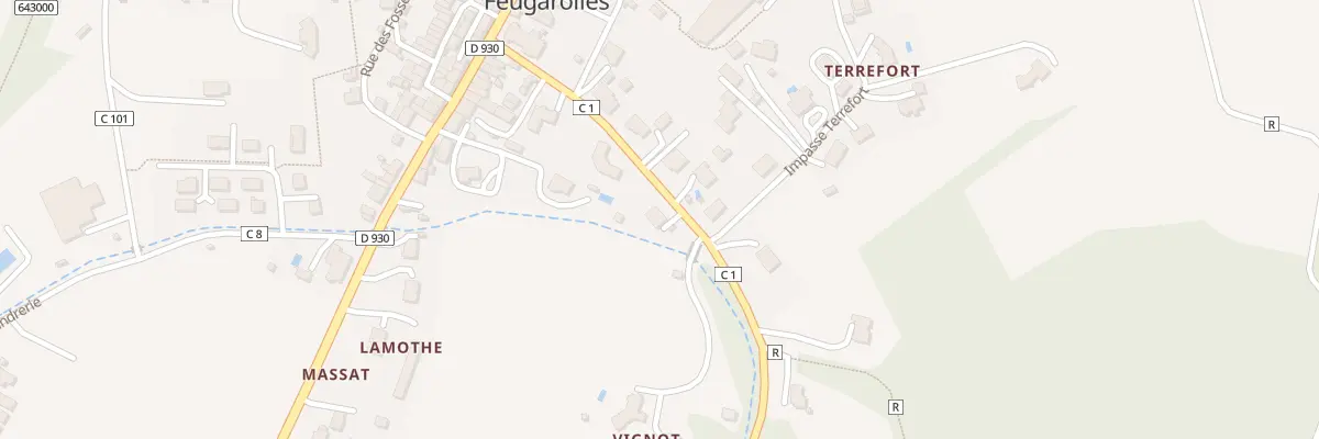 Plan du 204 Rte d’Espiens à Feugarolles