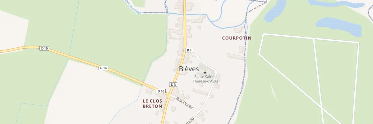 Plan du 22 Rue du Maine à Blèves