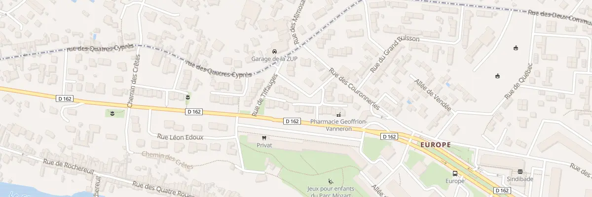 Plan du 20 Rue de Tiffauges à Poitiers