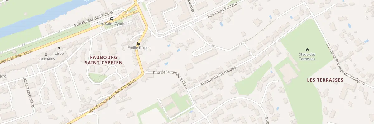 Plan du 11 Rue de la Jambe à l’ane à Poitiers