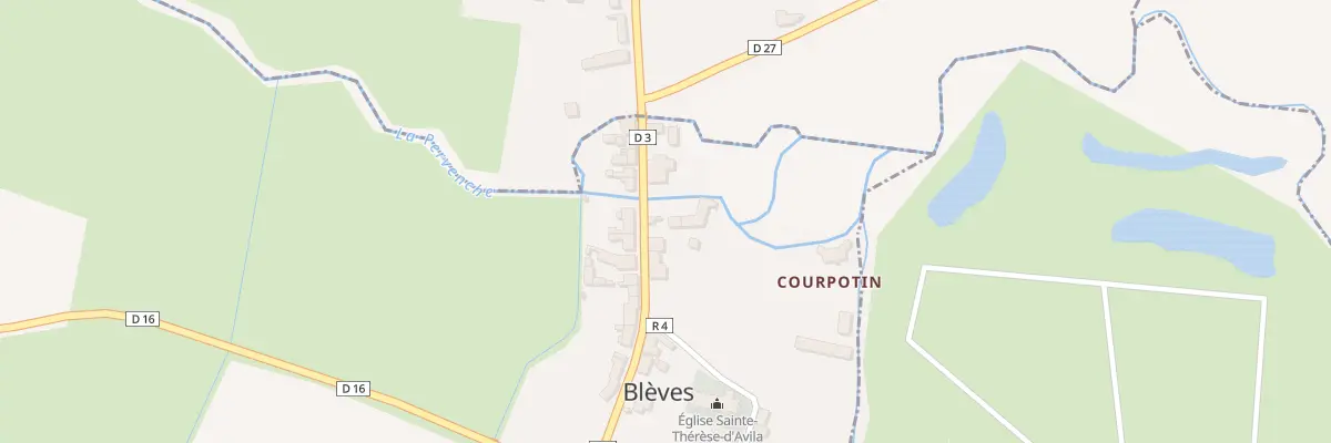 Plan du 32 Rue du Maine à Blèves