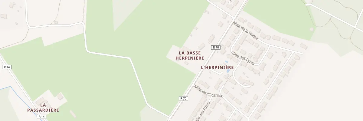 Plan du 12 Rue de L Herpiniere à Parigné-l’Évêque