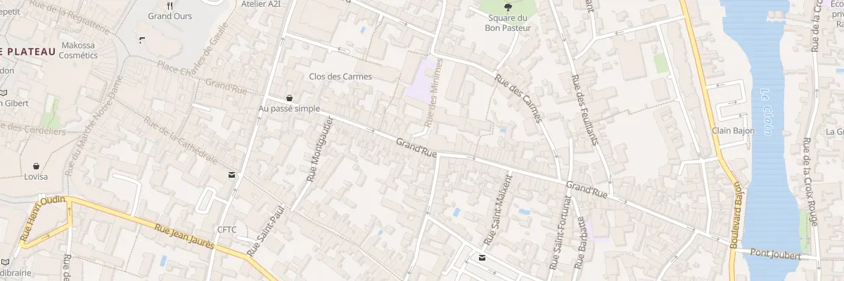 Plan du 114 Grand Rue à Poitiers