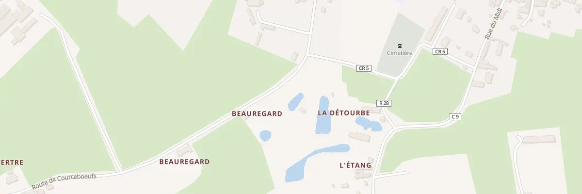 Plan du 37 Rte de Courceboeufs à Courcemont