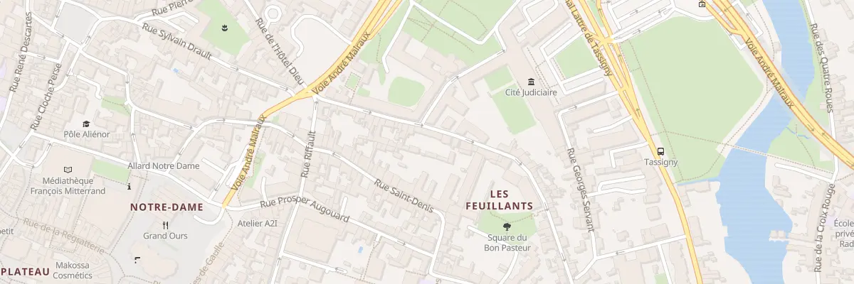 Plan du 22 Rue des Feuillants à Poitiers