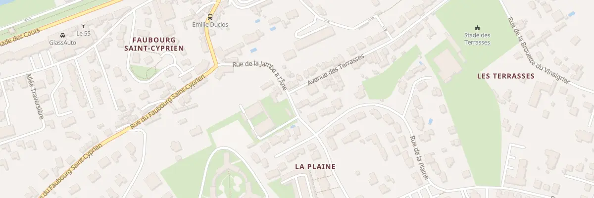 Plan du 21 Rue de la Jambe à l’ane à Poitiers