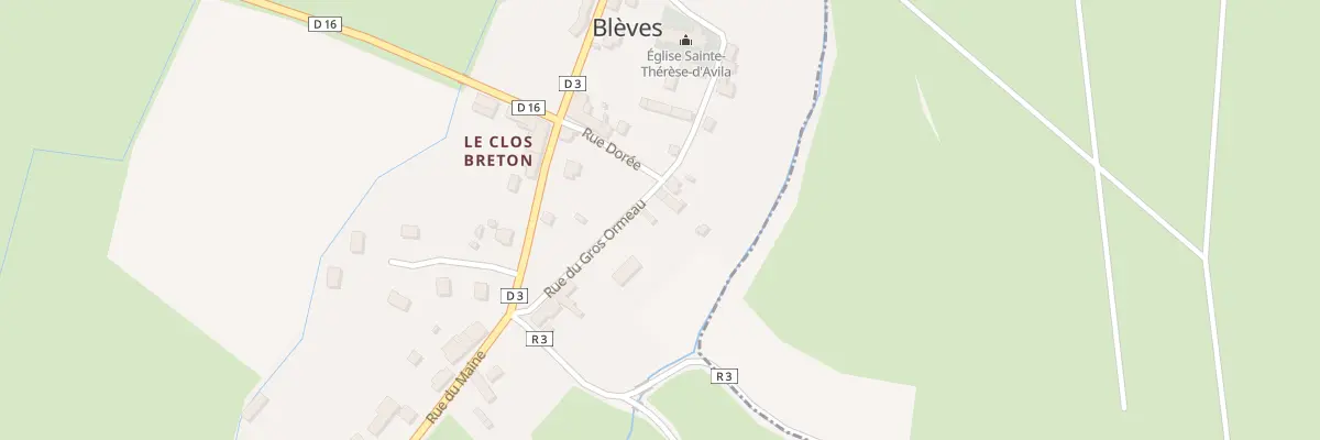 Plan du 8 Rue du Gros Ormeau à Blèves