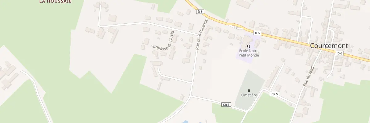 Plan du 10 Rue de la Parence à Courcemont