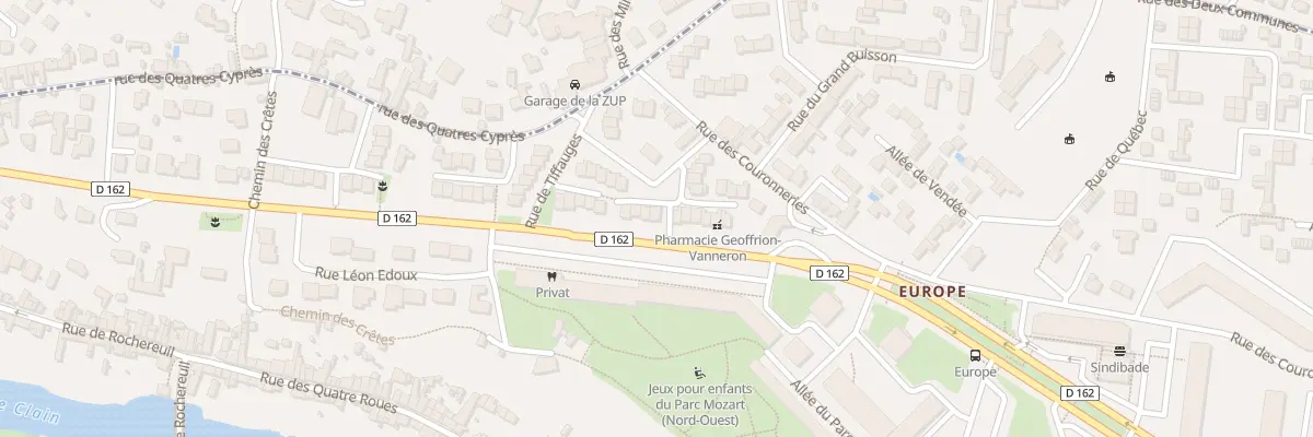 Plan du 28 Rue de Tiffauges à Poitiers