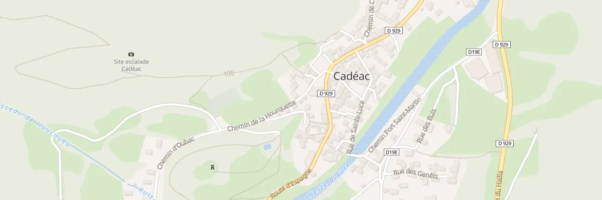 Plan du 5 Rue de la Hourquette à Cadéac