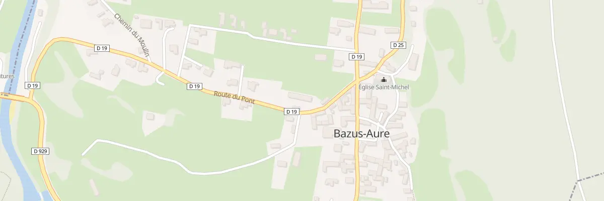 Plan du 2 Rte du Pont à Bazus-Aure