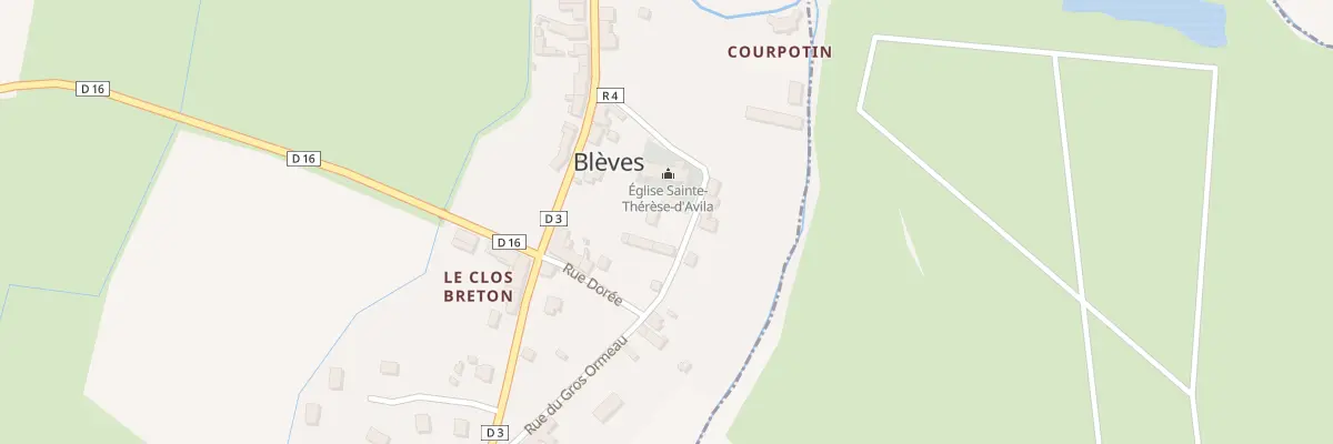 Plan du 7 Rue du Gros Ormeau à Blèves
