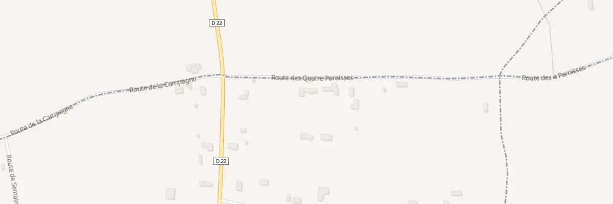 Plan du 130 Rte des Quatre Paroisses à La Lande-Saint-Léger