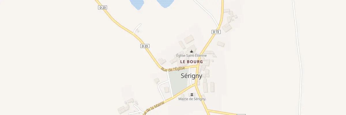 Plan du 52 Le Bourg à Sérigny