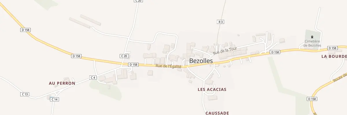 Plan du 5031 Rue de l’Egalité à Bezolles