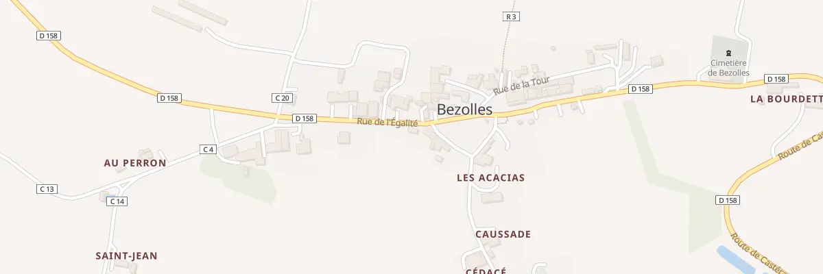 Plan du 5033 Rue de l’Egalité à Bezolles