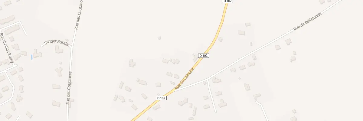 Plan du 433 Rue du Calvaire à Beuzeville