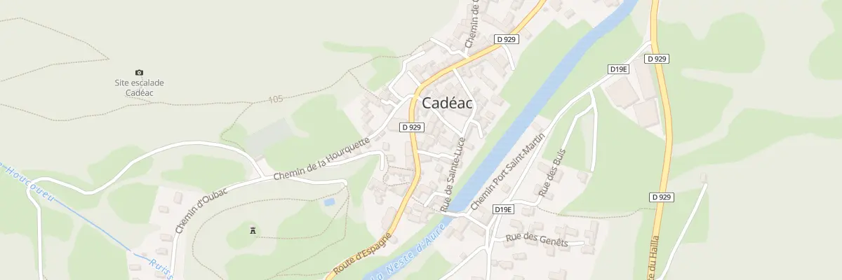 Plan du 5030 Le Village à Cadéac