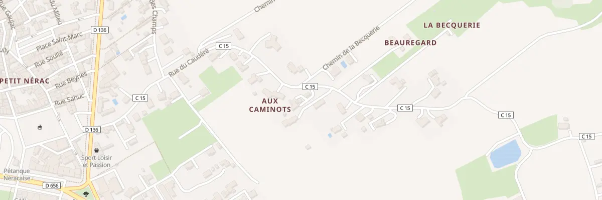 Plan du 28 Rue du Caudéré à Nérac