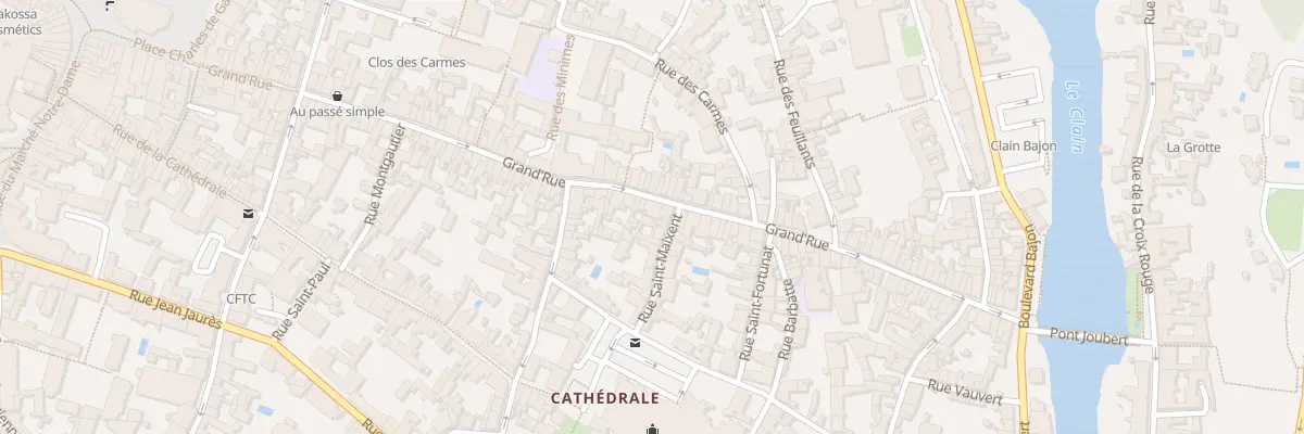 Plan du 85 Grand Rue à Poitiers