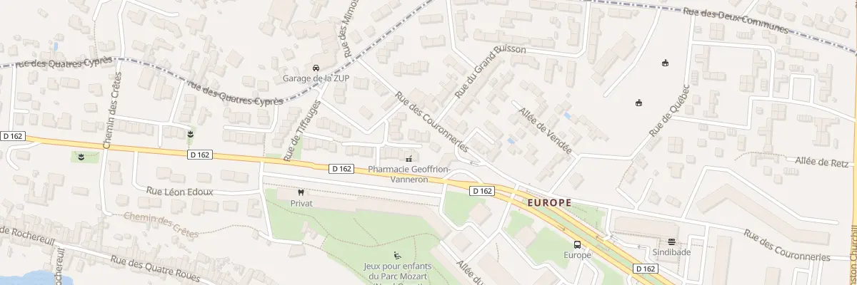 Plan du 14 Rue des Couronneries à Poitiers
