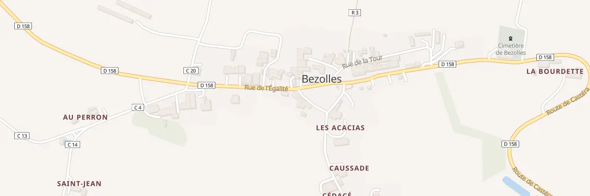 Plan du 4 Rue de la liberté à Bezolles