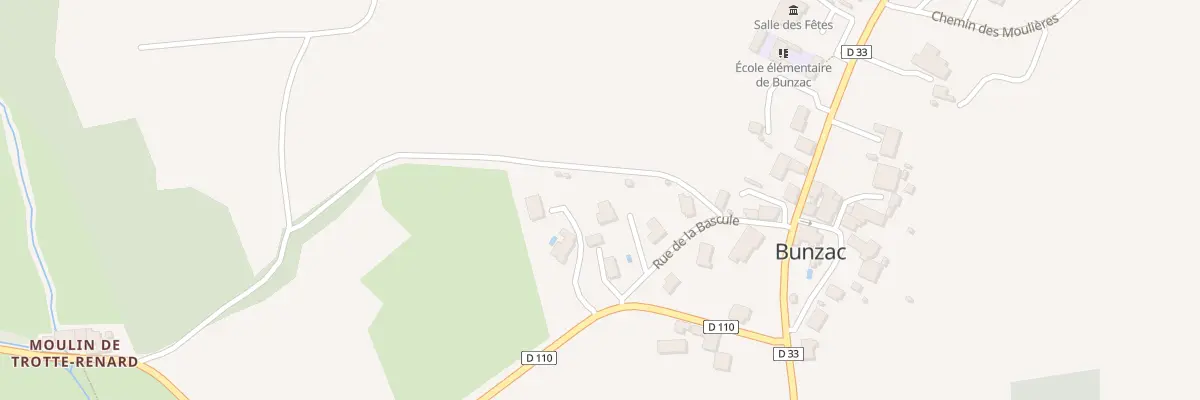 Plan du 8 Rue de la Bascule à Bunzac